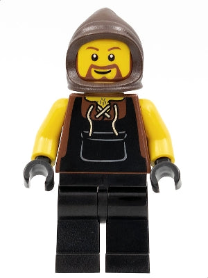 Preowned LEGO® Minifigure – Castle cas467 Kingdoms Blacksmith w/Brown Beard