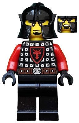 Preowned LEGO® Minifigure – Castle cas537 Castle Dragon Knight Scale Mail w/Dragon Shield C
