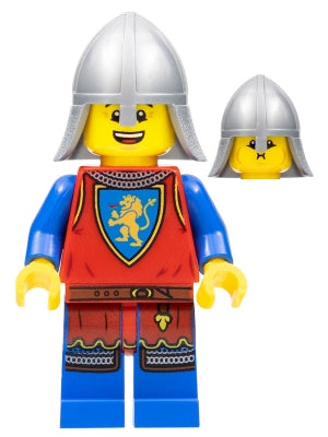 Preowned LEGO® Minifigure – Castle cas563 Lion Knight Male Flat Silver Neck Protector