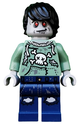 Preowned LEGO® Minifigure – Minifigures col227 Zombie Skateboarder
