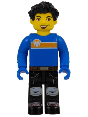 Preowned LEGO® Minifigure – 4 Juniors cre003 Max Blue Torso Black Legs