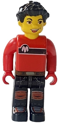 Preowned LEGO® Minifigure – 4 Juniors cre011 Max Red Torso Black Legs