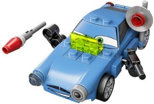 Preowned LEGO® Minifigure – Cars crs099 Finn McMissile Trans-Neon Green Panel Missile Launc