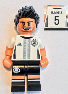 Preowned LEGO® Minifigure – Deutscher Fussball Bund dfb004 Mats Hummels Deutscher Fussball-