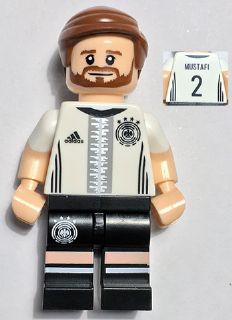 Preowned LEGO® Minifigure – Deutscher Fussball Bund dfb006 Shkodran Mustafi Deutscher Fussb