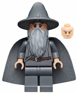 Preowned LEGO® Minifigure – Dimensions dim001 Gandalf the Grey Wizard/Witch Hat Long Cheek
