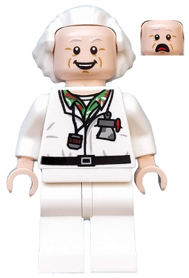 Preowned LEGO® Minifigure – Dimensions dim015 Doc Brown Long Hair