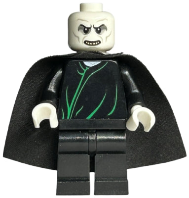 Preowned LEGO® Minifigure – Dimensions dim037 Lord Voldemort White Head Black Cape Green Ro