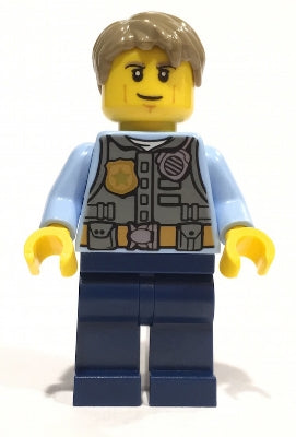 Preowned LEGO® Minifigure – Dimensions dim047 Chase McCain Bright Light Blue Arms