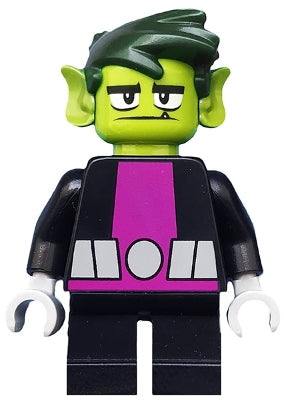 Preowned LEGO® Minifigure – Dimensions dim049 Beast Boy Lime Head Short Legs