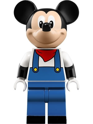 Preowned LEGO® Minifigure – Disney dis042 Mickey Mouse Blue Overalls Red Bandana