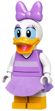 Preowned LEGO® Minifigure – Disney dis055 Daisy Duck Medium Lavender Top and Skirt
