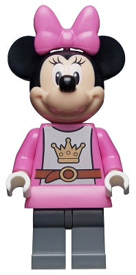 Preowned LEGO® Minifigure – Disney dis077 Minnie Mouse Knight Dark Pink Top and Skirt