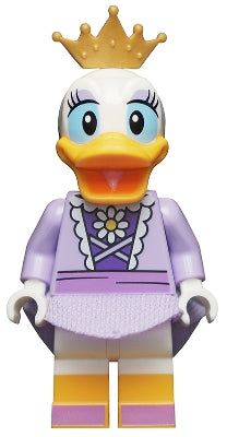 Preowned LEGO® Minifigure – Disney dis079 Daisy Duck Lavender Dress Gold Crown