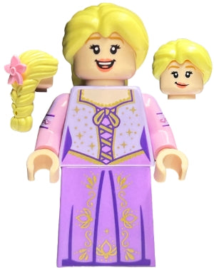 Preowned LEGO® Minifigure – Disney dis138 Rapunzel Minifigure Bright Pink Flower
