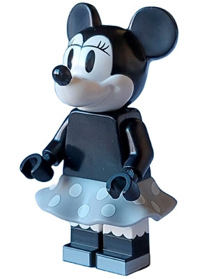 Preowned LEGO® Minifigure – Disney dis142 Minnie Mouse Vintage Light Bluish Gray Skirt