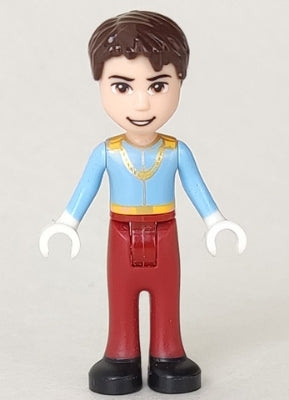 Preowned LEGO® Minifigure – Disney dp009 Prince Charming Mini Doll Bright Light Blue Shirt
