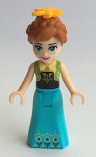 Preowned LEGO® Minifigure – Disney dp019 Anna Medium Azure Skirt