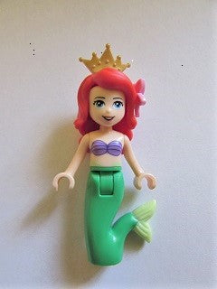 Preowned LEGO® Minifigure – Disney dp023 Ariel Mermaid (Light Nougat) Medium Lavender Shell