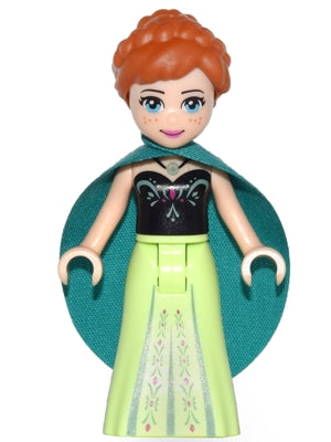 Preowned LEGO® Minifigure – Disney dp033 Anna Dark Turquoise Cape