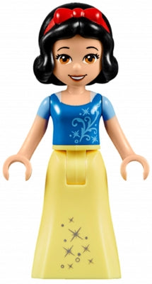 Preowned LEGO® Minifigure – Disney dp043 Snow White Mini Doll Bright Light Blue Sleeves
