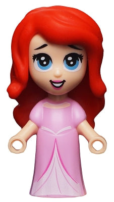 Preowned LEGO® Minifigure – Disney dp089 Ariel Human (Light Nougat) Micro Doll Bright Pink