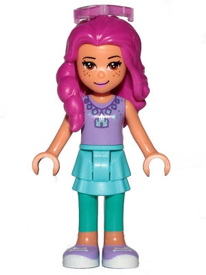 Preowned LEGO® Minifigure – Disney dp094 Girl Medium Azure Skirt and Dark Turquoise Legging