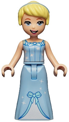 Preowned LEGO® Minifigure – Disney dp095b Cinderella Dress w/Stars and Bow Thin Hinge