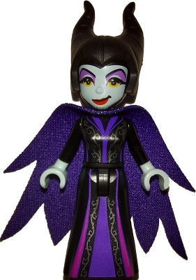 Preowned LEGO® Minifigure – Disney dp106 Maleficent Mini Doll Medium Lavender Eye Shadow Re