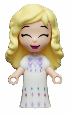 Preowned LEGO® Minifigure – Disney dp111 Elsa Micro Doll White Dress