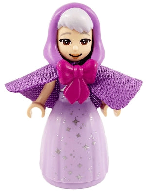 Preowned LEGO® Minifigure – Disney dp114 Fairy Godmother Dark Bluish Gray Eyebrows