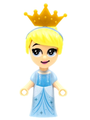 Preowned LEGO® Minifigure – Disney dp123 Cinderella Micro Doll Pearl Gold Tiara