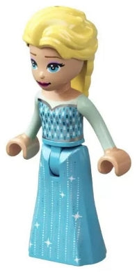 Preowned LEGO® Minifigure – Disney dp140 Elsa Medium Azure Skirt w/out Cape