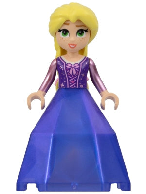Preowned LEGO® Minifigure – Disney dp167 Rapunzel Mini Doll Bright Pink Flowers Diamond Dre