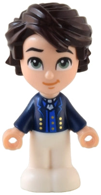 Preowned LEGO® Minifigure – Disney dp179 Prince Eric Micro Doll Dark Blue Suit Jacket White