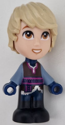 Preowned LEGO® Minifigure – Disney dp184 Kristoff Micro Doll Reddish Brown Shirt Dark Blue