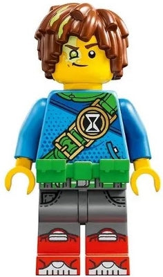 Preowned LEGO® Minifigure – DREAMZzz drm003 Mateo Bright Green Utility Belt
