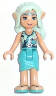 Preowned LEGO® Minifigure – Elves elf002 Naida Riverheart Medium Azure Skirt