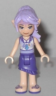 Preowned LEGO® Minifigure – Elves elf037 Aira Windwhistler Dark Purple Skirt
