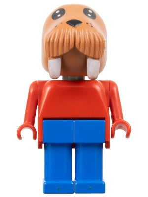 Preowned LEGO® Minifigure – Fabuland fab12f Walrus Wally Walrus (Captain) Blue Legs Red Top