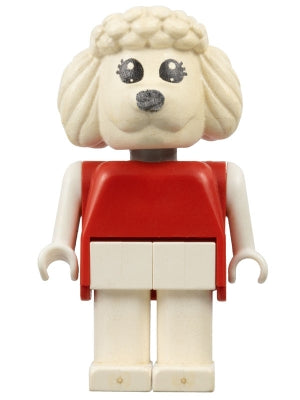 Preowned LEGO® Minifigure – Fabuland fab14a Fabuland Poodle Paulette Poodle Black Eyes