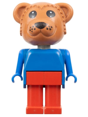 Preowned LEGO® Minifigure – Fabuland fab1a Bear Bernard Bear Red Legs Blue Top and Arms