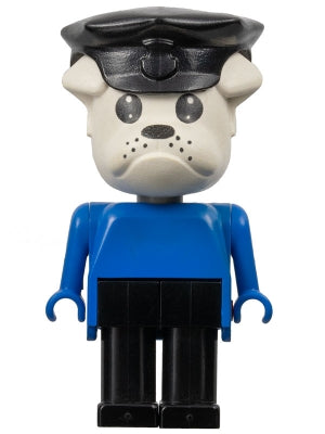 Preowned LEGO® Minifigure – Fabuland fab2b Bulldog Constable Clarke Bulldog White Head Blac