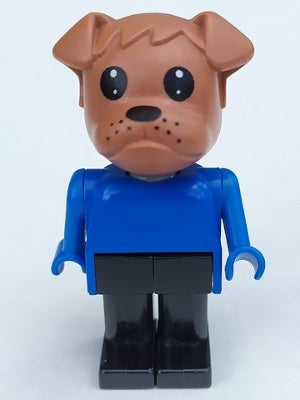 Preowned LEGO® Minifigure – Fabuland fab2k Fabuland Bulldog Bertie Bulldog Brown Head