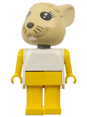 Preowned LEGO® Minifigure – Fabuland fab3c Rabbit Bonnie Bunny Tan Head Yellow Legs and Arm