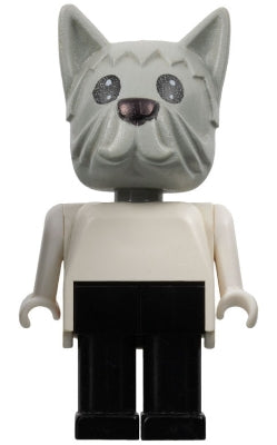 Preowned LEGO® Minifigure – Fabuland fab4g Dog Doctor (David) Dog Light Gray Head