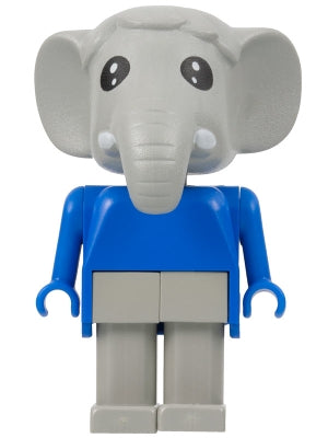 Preowned LEGO® Minifigure – Fabuland fab5a Elephant Ernie Elephant Light Gray Legs Blue Top