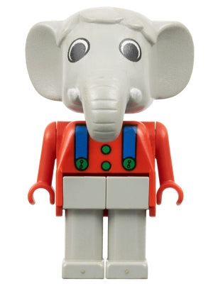 Preowned LEGO® Minifigure – Fabuland fab5c Elephant Edward Elephant Light Gray Legs Red Top