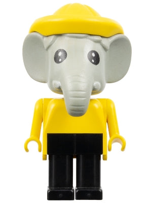 Preowned LEGO® Minifigure – Fabuland fab5d Elephant Edward Elephant Black Legs Yellow Rainc