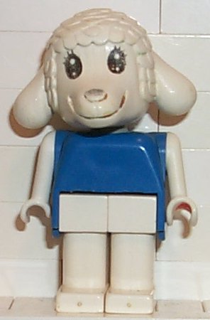 Preowned LEGO® Minifigure – Fabuland fab7a Fabuland Lamb Lisa Lamb Blue Top